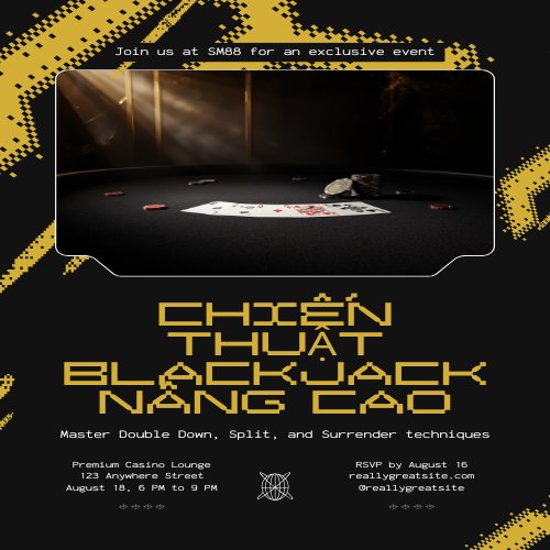 Bảng quy tắc Double Down, Split và Surrender trong Blackjack nâng cao tại SM88