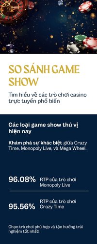 So sánh cơ chế bánh xe và vòng chơi thưởng giữa các game show casino tại SM88
