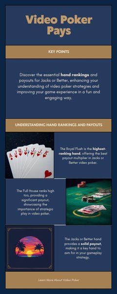 Minh họa bảng trả thưởng Jacks or Better trong Video Poker tại SM88